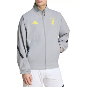 adidas Adult 2025 Juventus Grey Anthem Full-Zip Jacket, Men's, Small, Gray
