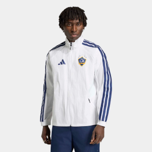 Adidas adidas Adult Los Angeles Galaxy White 2026 Prematch Anthem Full-Zip Jacket, Men's, Small - $120.00 at DICK'S Sporting Goods