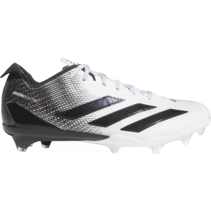 adidas adizero Electric II Football Cleats, M9/W10.5, White/Black