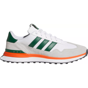 Adidas adidas University of Miami S2G Golf Shoes, Men's, Size 9, White - $119.99 at DICK'S Sporting Goods