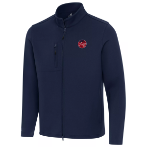 Antigua Men's TGL Jupiter Links GC Navy Objection Full-Zip Golf Jacket, XXXL, Blue