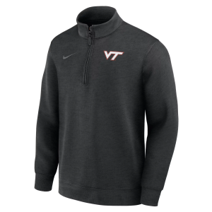 Nike Men's Virginia Tech Hokies Black Coaches Dri-Fit Half-Zip Jacket, XXL