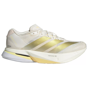 adidas Women's Adizero Boston 13 Running Shoes, Size 7, White/Gold
