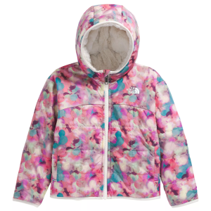 The North Face Little Girls' Reversible Shasta Full-Zip Hooded Jacket, Size 7, Lite Lilac Lens Flare Print
