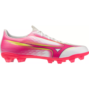 Mizuno Alpha II Select FG Soccer Cleats, M10/W11.5, Pink/White