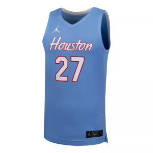 Jordan Men's Houston Cougars Light Blue Replica Basketball Jersey, Small