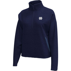 Under Armour Women's Notre Dame Fighting Irish Navy Expanse Half-Zip Jacket, Medium, Blue