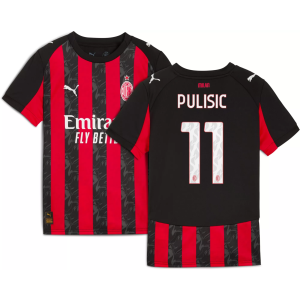 Puma PUMA Youth AC Milan Christian Pulisic #11 2025 Home Replica Jersey, Small, Red - $110.00 at DICK'S Sporting Goods