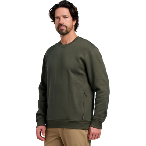 Free Fly Men's Bamboo Northcoast Fleece Crew Pullover, Small, Dark Forest