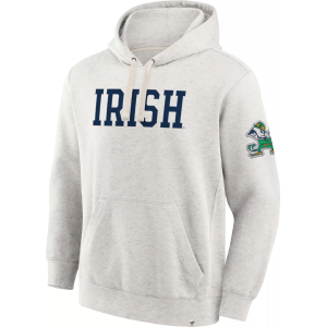 NHL Men's Notre Dame Fighting Irish Oatmeal New Horizons Heritage Fleece Pullover Hoodie, Small, Tan