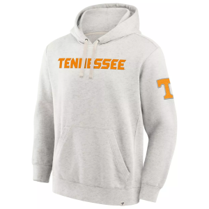 NCAA Men's Tennessee Volunteers Oatmeal Heritage Fleece Pullover Hoodie, Small, Tan