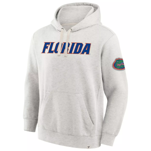 NCAA Men's Florida Gators Oatmeal Heritage Fleece Pullover Hoodie, Large, Tan