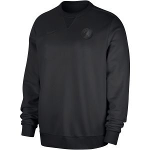 Nike Men's Minnesota Timberwolves Black Standard Issue Crewneck Sweatshirt, Small