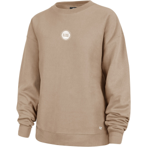 '47 Women's Detroit Pistons Brown Offside Crewneck, Medium