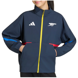 adidas Youth 2025 Arsenal Navy Anthem Full-Zip Jacket, Small, Blue