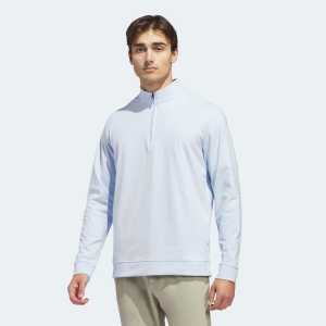 adidas Men's Ultimate365 Classic Golf 1/4 Zip, XXL, Crystal Sky S26