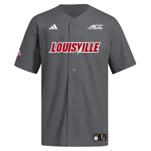 adidas Men's Louisville Cardinals Grey Replica Alternate Shades Baseball Jersey, Medium, Gray