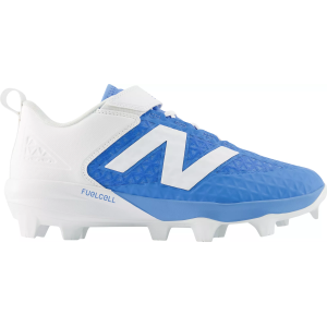 New Balance FuelCell 4040 V8 TPU Baseball Cleats, Size 10.5, Carolina Blue/White