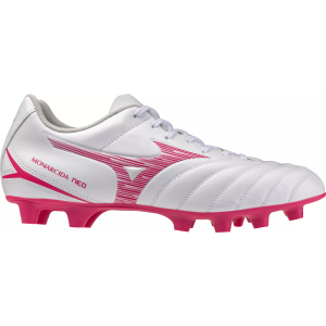 Mizuno Monarcida Neo III S AG Soccer Cleats, M9.5/W11, White/Pink