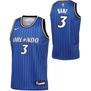 Nike Boys' Orlando Magic Blue Desmond Bane #3 Replica Icon Swingman Jersey, Small