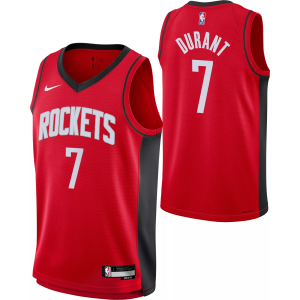 Nike Boys' Houston Rockets Kevin Durant #7 Red Swingman Icon Jersey, Large
