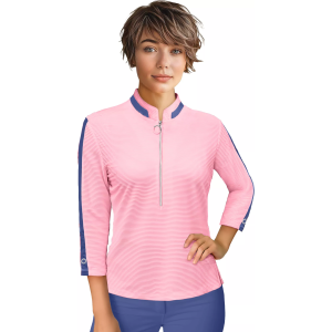 Jamie Sadock Jamie Sadock Women's Ottoman  3/4 Sleeve Golf Shirt, XL, Valentine - $99.50 at DICK'S Sporting Goods