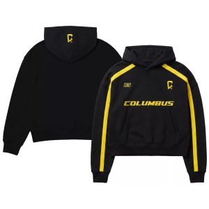Live Breathe Futbol Adult Columbus Crew Black 2026 Home Rossi Fleece Pullover Hoodie, Men's, XL