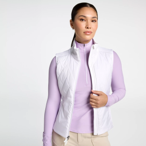 CALIA Women's Golf Hybrid Vest, Large, Pure White