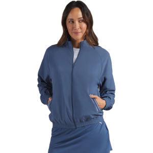 PUMA Women's Full-Zip Wind Golf Jacket, Small, Dark Indigo