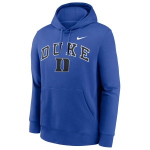 Nike Men's Duke Blue Devils Game Royal Club Fleece Arch Pullover Hoodie, Large
