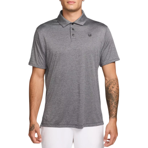Nike Men's Par Dri-FIT Heather Golf Polo, Medium, Black