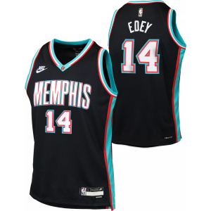 Nike Youth Memphis Grizzlies Zach Edey #14 Black Hardwood Classics T-Shirt, Small