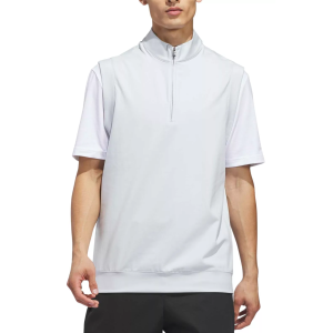 adidas Men's Ultimate365 Classic  1/4 Zip Golf Vest, XXL, Clear Grey