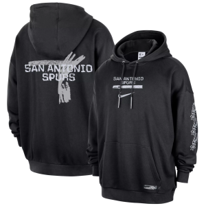 Nike Men's San Antonio Spurs Black Club Hoodie, Large