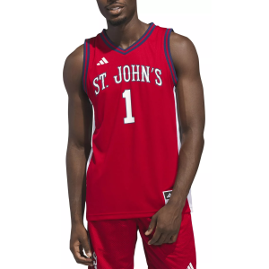 adidas Men's St. John's Red Storm Red Replica Basketball Jersey, Medium