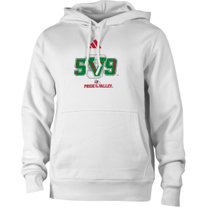 adidas Men's Fresno State Bulldogs White Fleece Hoodie, Small
