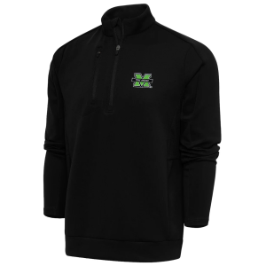 Antigua Men's Marshall Thundering Herd Black Generation 1/4 Zip Pullover, XXXL