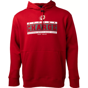 Bauer Men's Ottawa Charge Red Pullover Hoodie, Large