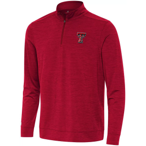 Antigua Men's Texas Tech Red Raiders Red Bright 1/4-Zip Jacket, Large