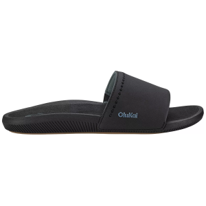 OluKai Women's Ulele Slides, Size 5, Black/Black