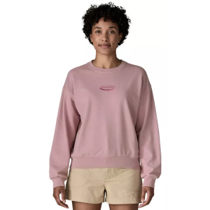 Patagonia Women's '95 Oval Logo Daily Crewneck Sweatshirt, XS, Quiet Violet