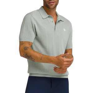 Wilson Wilson Men's Benson Knit Tennis Polo, XL, Aqua Grey - $88.00 at DICK'S Sporting Goods