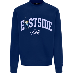 Eastside Golf Men's Luxe Crewneck Golf Sweatshirt, Medium, Blue Void