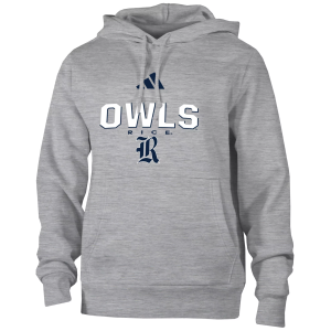 Adidas adidas Men's Rice Owls Grey Training Fleece Pullover Hoodie, Medium, Gray - $86.00 at DICK'S Sporting Goods