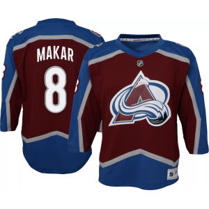 NHL Youth Colorado Avalanche Cale Makar #8 Breakaway Red Replica Jersey, Small/Medium