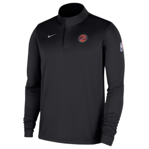 Nike Men's New York Knicks Black On Court Staff 1/4 Zip Pullover, Small