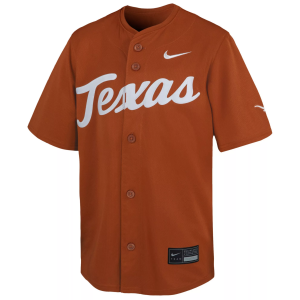 Nike Youth Texas Longhorns Orange Replica Baseball Jersey, Medium