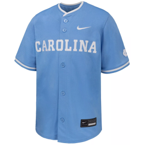 Nike Youth North Carolina Tar Heels Light Blue Replica Baseball Jersey, Large