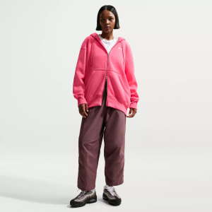 Nike Women's Sportswear Oversized High-Waisted Woven Pants, Large, Tattoo