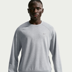 Nike Men's Dri-FIT Primary NanoKnit UV Protection Sweatshirt, Medium, Smoke Grey